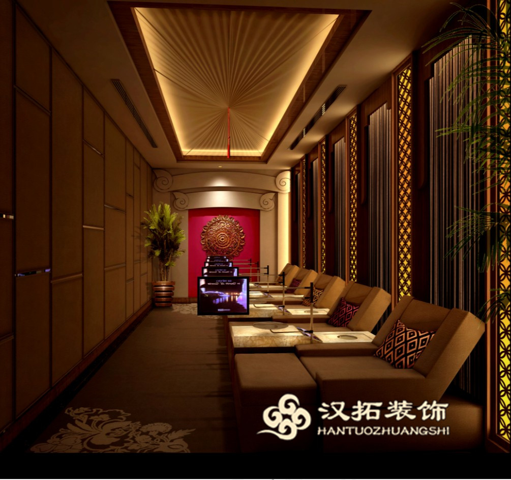 南京足疗房装修设计图 美容店 -SPA美容 南京办公室装修公司 南京装